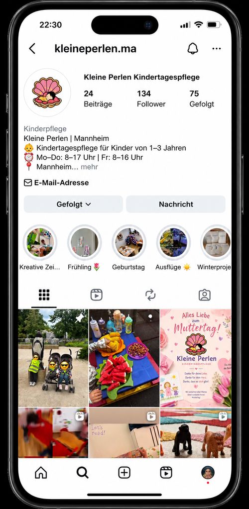Kleine Perlen Instagram
