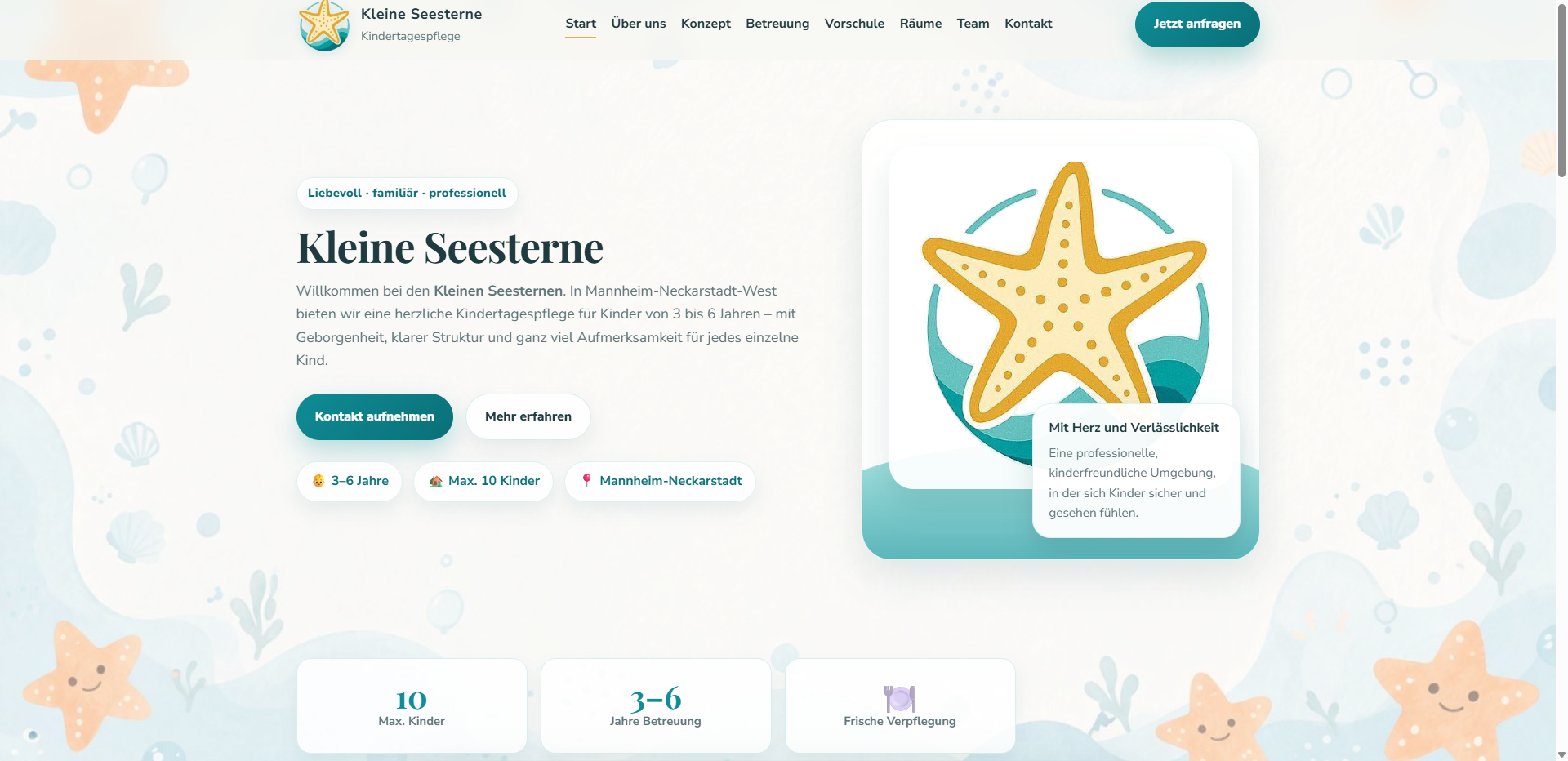 Kleine Seesterne Website